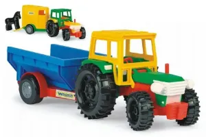 Wader Traktor s vlečkami plast 38cm asst 2 druhy