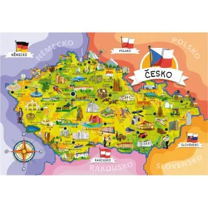 Creatoys Puzzle Mapa Českej republiky 120 dielikov