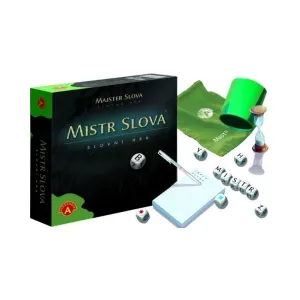 Majster Slova spoločenská hra s kockami v krabici 24,5x25,5x6cm