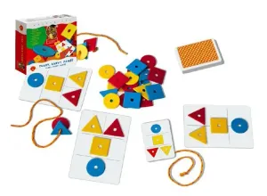 Tvary, farby, pamäť spoločenská hra náučná v krabici 20x18x5cm