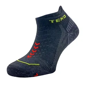 TEKO Nízke ultraľahké bežecké MERINO ponožky eco RUN 1.0 ULTRA, čierne