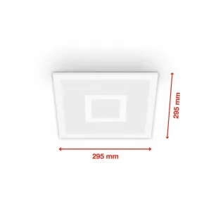 LED panel Centrelight biely Diaľkové ovládanie CCT RGB 30x30cm
