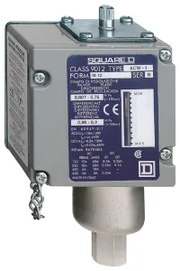 Telemecanique Sensors Acw8M119012 Pressure Switch, Spst-Co, 14Bar, Panel