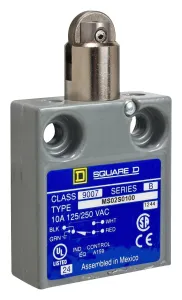 Telemecanique Sensors 9007Ms02S0300 Limit Sw, Roller Plunger, Spdt, 6A, 120V