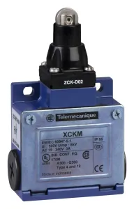 Telemecanique Sensors Xckm102H7 Limit Sw, Roller Plunger, Spst-No/nc, 3A