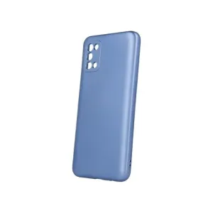 Puzdro Metallic TPU Samsung Galaxy A03S - Slabo Modré