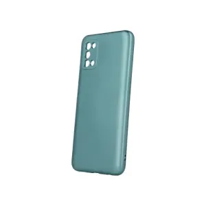 Puzdro Metallic TPU Samsung Galaxy A03S - Zelené