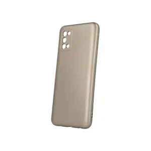 Puzdro Metallic TPU Samsung Galaxy A03S - Zlaté