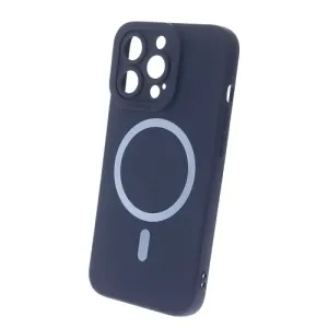 Silicon Mag case for iPhone 15 Plus 6,7" dark blue
