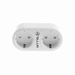 Tellur WiFi Smart AC Dual Plug, Duálna zásuvka, 16 A, 3680 W