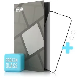Tempered Glass Protector matné pre iPhone 13 mini, čierne + sklo na kameru (Case Friendly)