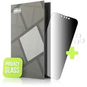 Tempered Glass Protector pre iPhone 13 Pro Max, 0,3 mm, Privacy glass + sklo na kameru, Case Friendly