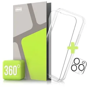 Tempered Glass Protector 360° na iPhone 14 Pro + sklo na kameru + ochranný rámik