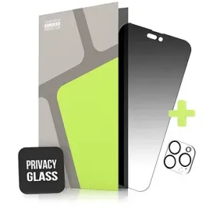 Tempered Glass Protector na iPhone 14 Pro, Privacy Glass + sklo na kameru (Case Friendly)