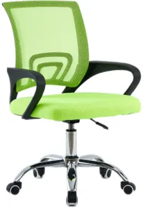 TEMPO KONDELA Kancelárska stolička DEX 4 NEW zelená/ čierná