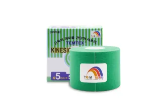 TEMTEX Tejpovacia páska Kinesio tape Classic 5 cm x 5 m Zelená