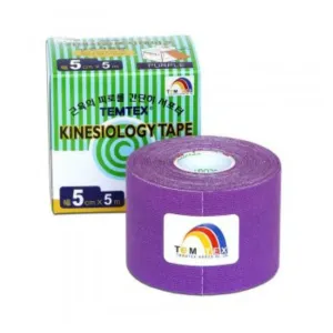 Temtex kinesio tape Tourmaline, fialová tejpovacia páska 5cm x 5m