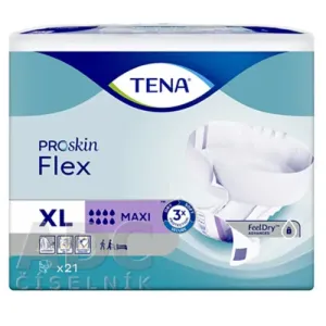 TENA Flex Maxi XL inkontinenčné nohavičky s rýchloupevňovacím pásom (inov.2022) 1x21 ks