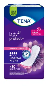 TENA Lady Normal Night inkontinenčné vložky pre ženy 10 ks