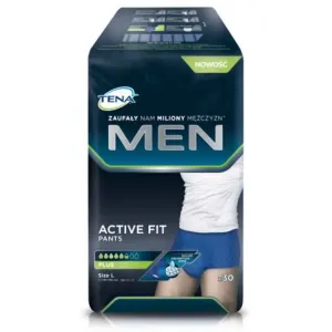 TENA Men Pants Plus Blue L/XL naťahovacie inkontinenčné nohavičky pre mužov 8 ks