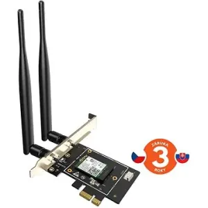 Tenda E33 Wireless AX5400 WiFi 6E USB Adaptér, MU-MIMO, WPA3, PCI Express, 2× 5 dBi anténa, Bluetooth