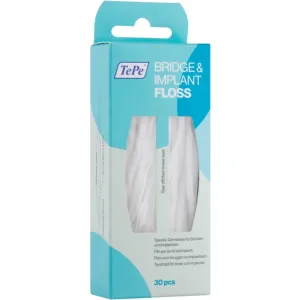 TePe Bridge & Implant Floss špeciálna dentálna niť pre čistenie implantátov 30 ks #71852