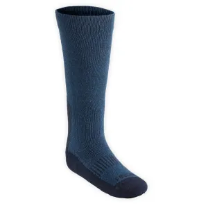 Teplé detské jazdecké ponožky 500 warm tmavomodré MODRÁ 35-38