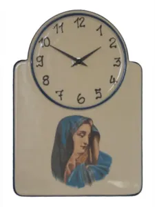 Nástenné keramické hodiny Terra-Keramik tk018, 31cm