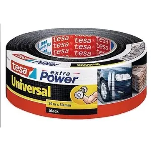 tesa Extra Power Universal, textilná, čierna, 50 m : 50 mm