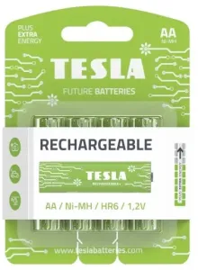 TESLA BATTERIES AA GREEN+ RECHARGEABLE (HR6/BLISTER FOIL 4 PCS)