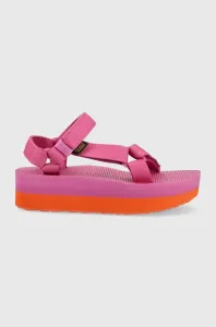 Sandále Teva Flatform Universal dámske, ružová farba, na platforme, 1008844 #9341113