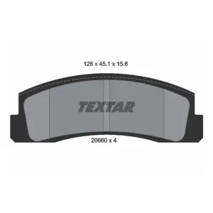 TEXTAR Sada brzdových platničiek kotúčovej brzdy 2066001