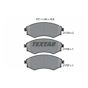 TEXTAR Sada brzdových platničiek kotúčovej brzdy 2172502