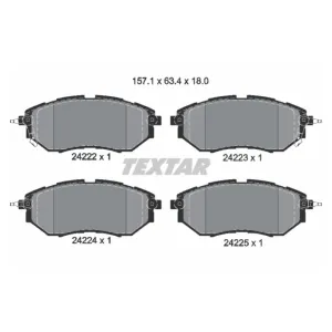 TEXTAR Sada brzdových platničiek kotúčovej brzdy 2422201