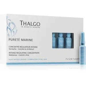 Thalgo Pureté Marine Intense Regulating 7x1,2 ml pleťové sérum pre ženy na všetky typy pleti; na mastnú pleť; na problematickú pleť s akné