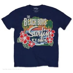 The Beach Boys tričko Surfin USA Tropical Modrá L