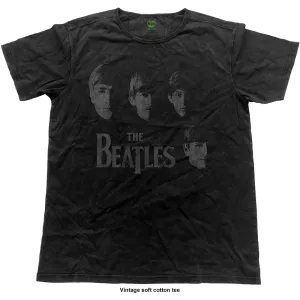 The Beatles tričko The Beatles tričko Faces Vintage čierne Čierna XXL