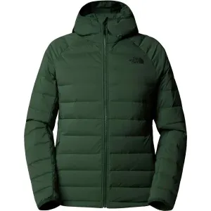 The North Face M BELLEVIEW STRETCH DOWN HOODIE Pánska bunda, tmavo zelená, veľkosť #8776345