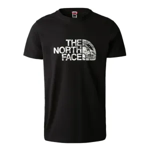 The North Face M S/S WOODCUT DOME TEE Pánske tričko, čierna, veľkosť #5992750