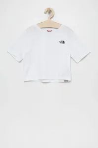 Bavlnené tričko The North Face biela farba, #211408
