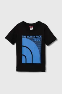 Detské bavlnené tričko The North Face B GRAPHIC S/S TEE 1 čierna farba, s potlačou