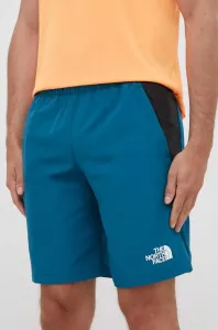 Športové krátke nohavice The North Face Mountain Athletics pánske, tyrkysová farba