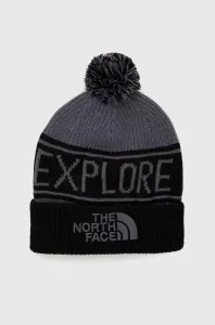 Čiapka The North Face čierna farba, z hrubej pleteniny, #4225157