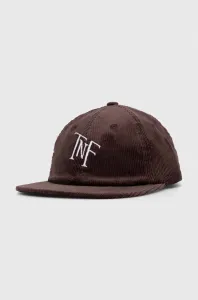 Manšestrová baseballová čiapka The North Face čierna farba, s nášivkou