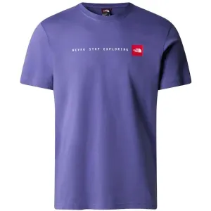 The North Face M S/S NEVER STOP EXPLORING TEE Pánske tričko, fialová, veľkosť #8670241