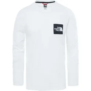 The North Face L/S FINE TEE Pánske tričko s dlhým rukávom, biela, veľkosť L