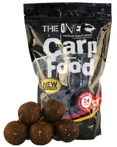 The one boilies rozpustné carp food soluble strawberry mussel 1 kg 24 mm