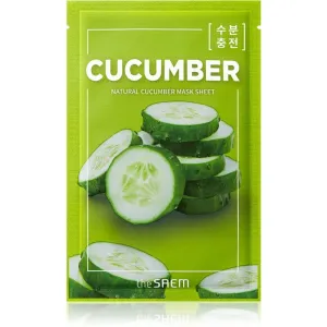 The Saem Natural Mask Sheet Cucumber plátenná maska s hydratačným a revitalizačným účinkom 21 ml