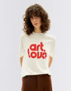 Thinking MU Art&Love Mock T-Shirt SNOW WHITE L