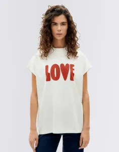 Thinking MU Love Volta T-Shirt SNOW WHITE L